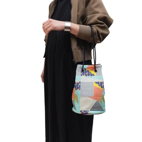 YARN＆COPPER　Linen bucket bag 'Early Riser'