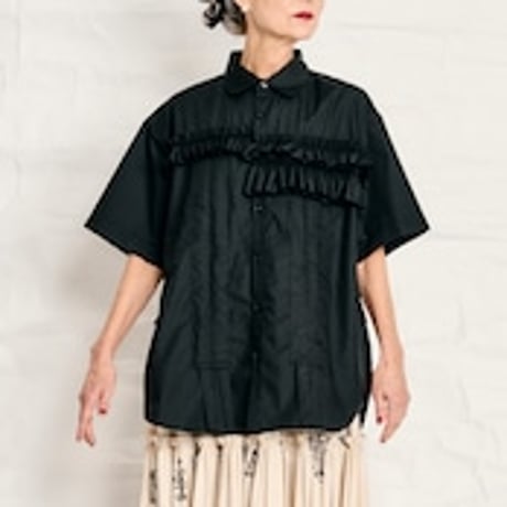 Thomas Magpie T/C Broad ruffle shirt  2252114
