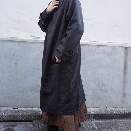 THOMAS MAGPIE　original printed coat　2224257　BLACK