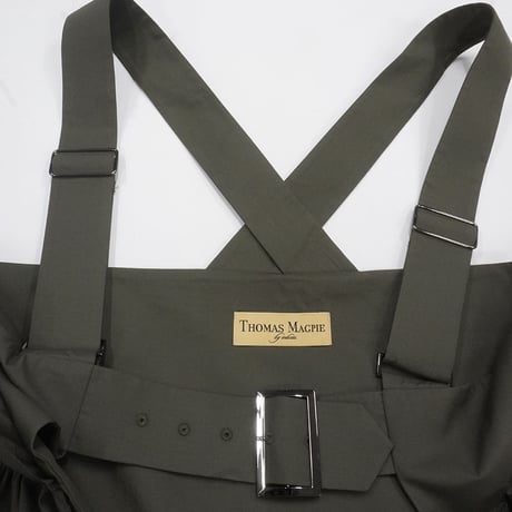 THOMAS MAGPIE  raffled pocket vest【2231104】