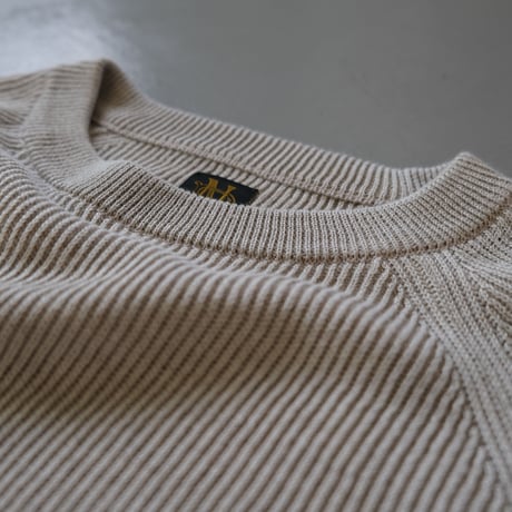 BATONER　Men HIGHCOUNT LINEN CREW NECK　BN-22SM-019
