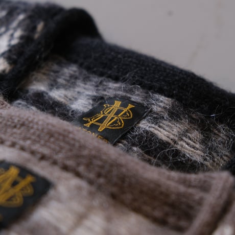 BATONER　Men MOHAIR JAQURD CARDIGAN 　BN-22FM-051