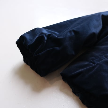 SINME　 ベルベットブルゾン　NAVY　S21AW-09