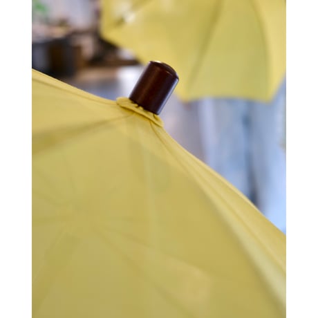 bonbonstore リネン日傘（レモンイエロー）　 ヘーゼルナッツバンドル