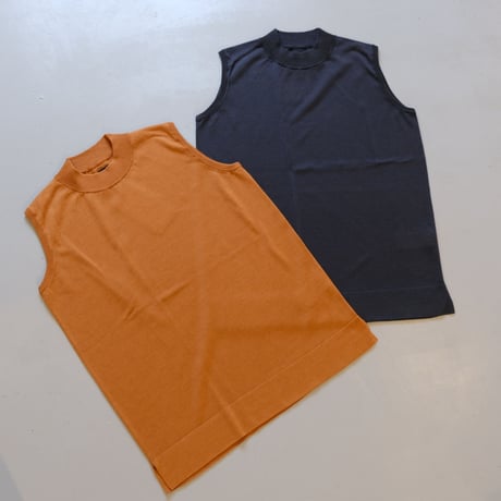 BATONER　Women MOCK NECK NOSLEEVE 　BN-22SL-030