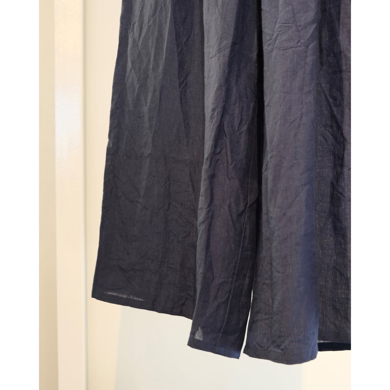 suzuki takayuki gathered pants Ⅱ dark blue |