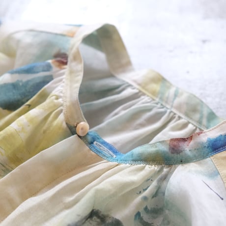 suzuki takayuki × Coci la elle     puff-sleeve blouse  / sable　B231-01