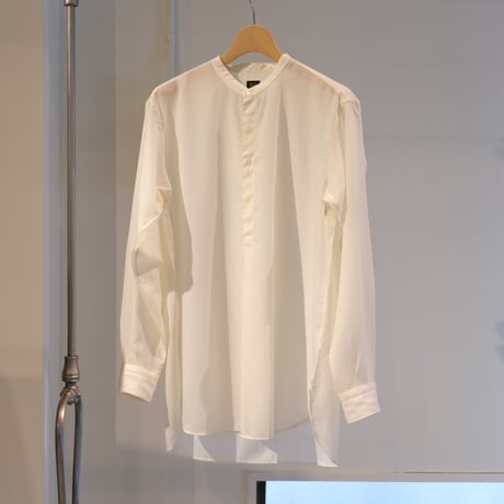 BATONER  Men WOOL BAND COLLAR SHIRT BN-24SM-027