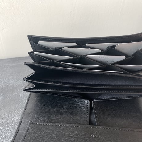 cardboard long wallet　 black