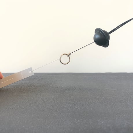 planet reel key holder　/　BLACK