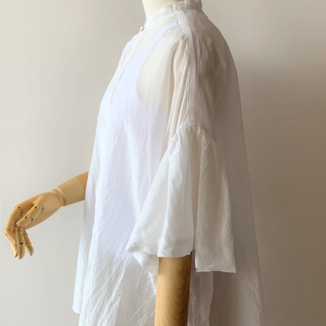 suzuki  takayuki    balloon-sleeve blouse 　 nude