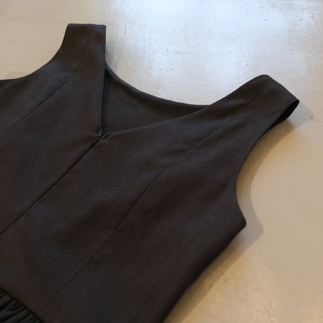 SINME　ブラックドレス ロング　SS14-03