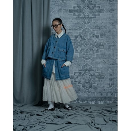 THOMAS MAGPIE　denim long jacket indigo【2241202】