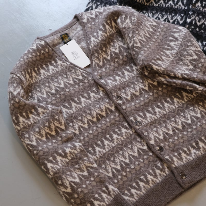 BATONER Men MOHAIR JAQURD CARDIGAN BN-22FM-051