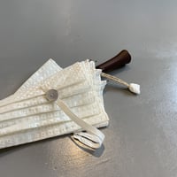 bonbonstore　刺繍日傘/ドット 40cmショートタイプ（オフホワイト）
