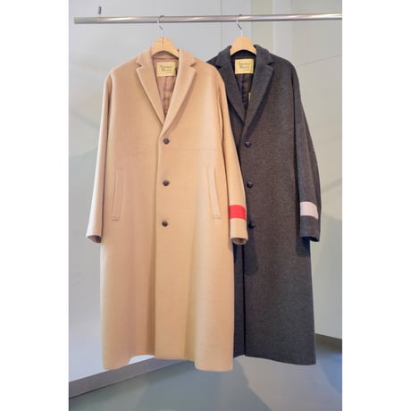 Thomas magpie angora shaggy long coat  c.gray