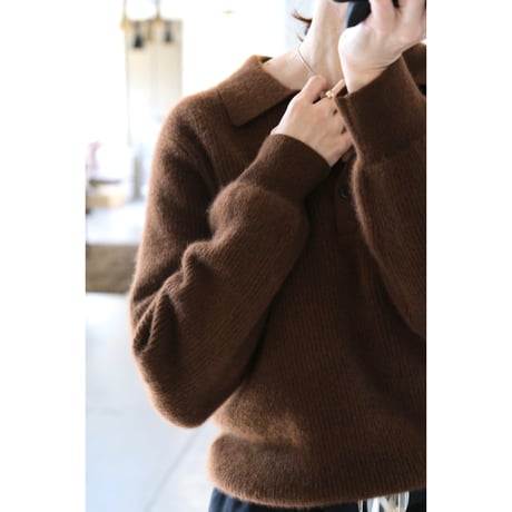 BATONER Woman CASHMERE FOX POLO