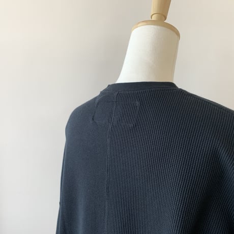 HARVESTY   WAFFLE BIG T-SH（ワッフルビッグTシャツ） BLACK　A51904