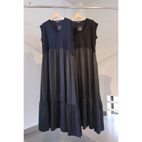 SINME  VネックC/Sワンピース  SS16-15