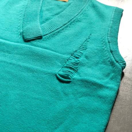 THOMAS MAGPIE　damage knit vest【2223708】