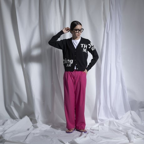 Thomas magpie   logo cardigan【2211702】