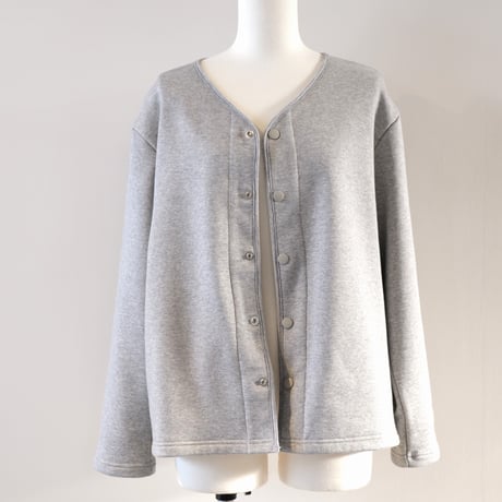 HARVESTY　 Vneck CARDIGAN　 GRAY