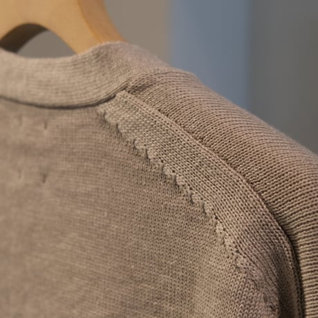BATONER　Men WASHED HIGH COUNT LINEN V CARDIGAN BN-24SM-022