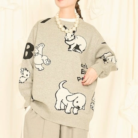 THOMAS MAGPIE　 ”Animal” W Jacquard Knit　2254751