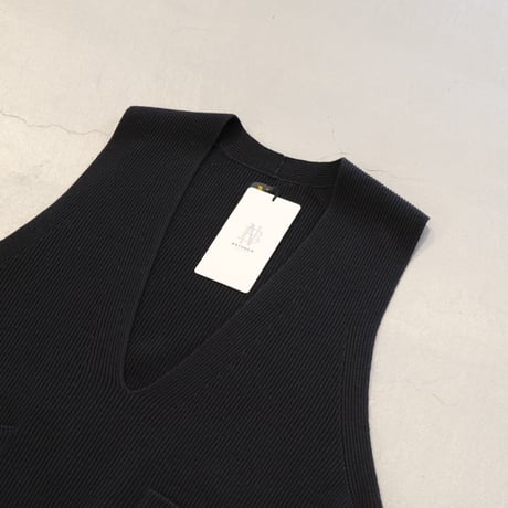 BATONER　Women 　SUPER HIGH TWIST YARN VEST 　BN-23FL-015