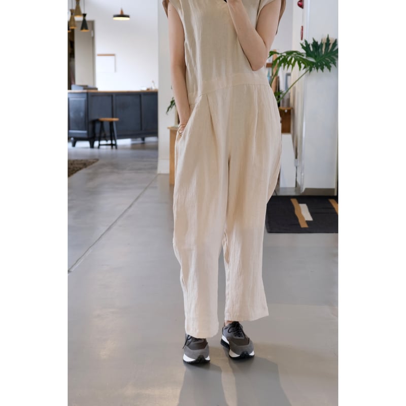 SINME Vネックオールインワン SS16-12 キナリ | geep