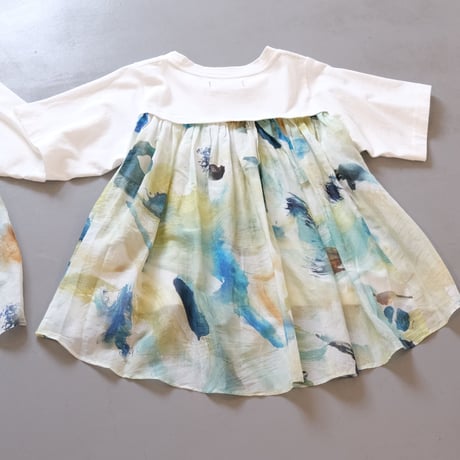 suzuki takayuki × Coci la elle   combination t-shirt  / sable　B231-02