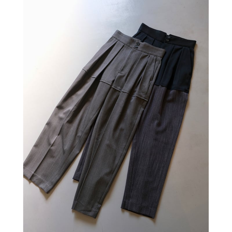 SINME バイカラータックパンツ | geep