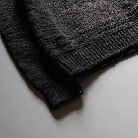 BATONER　Men SPREAD ALAN CREW NECK　BLACK 　BN-21FM-054