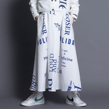 THOMAS MAGPIE　トーマスマグパイ　logo skirt【2213601】