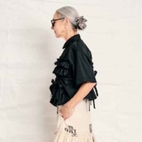 Thomas Magpie T/C Broad ruffle shirt  2252114