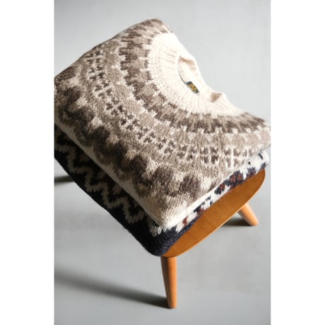 BATONER Woman MOHAIR NORDICK CREW NECK