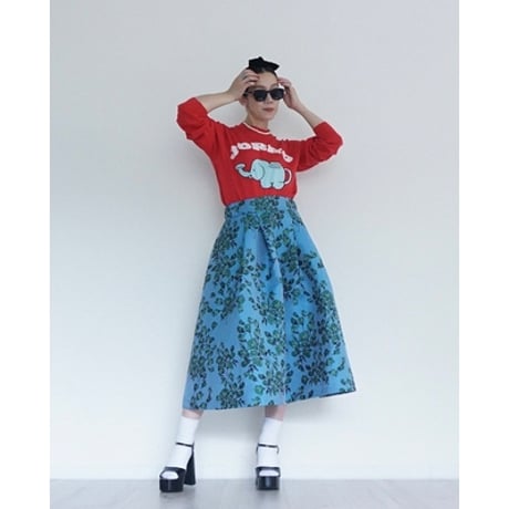THOMAS MAGPIE　flower jacquared skirt【2241604】