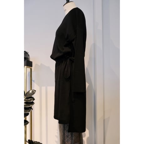NAKAGAMI   カシミヤ混ニッチュニック   black