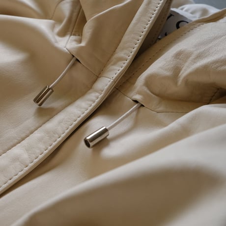 SISII　Leather 　Windbreaker 　-macadamia-