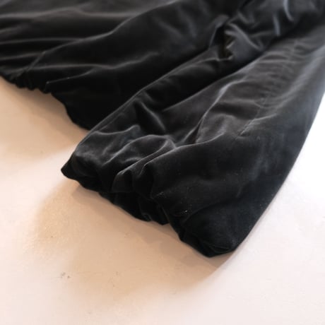 SINME　 ベルベットブルゾン　BLACK　S21AW-09