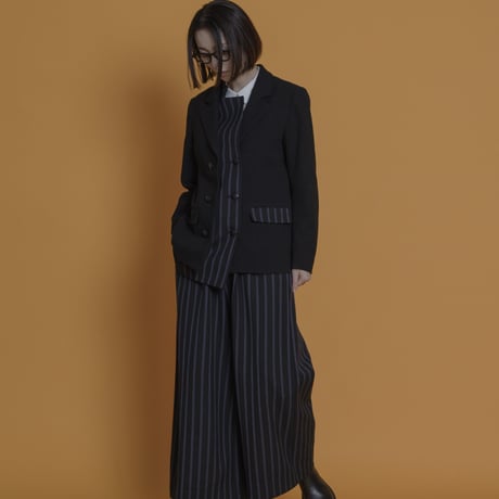 THOMAS MAGPIE　herringbone jacket　Black【2223204】