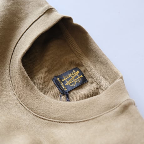BATONER　Men DEGREASE INLAY CREW NECK　BN-22SM-017