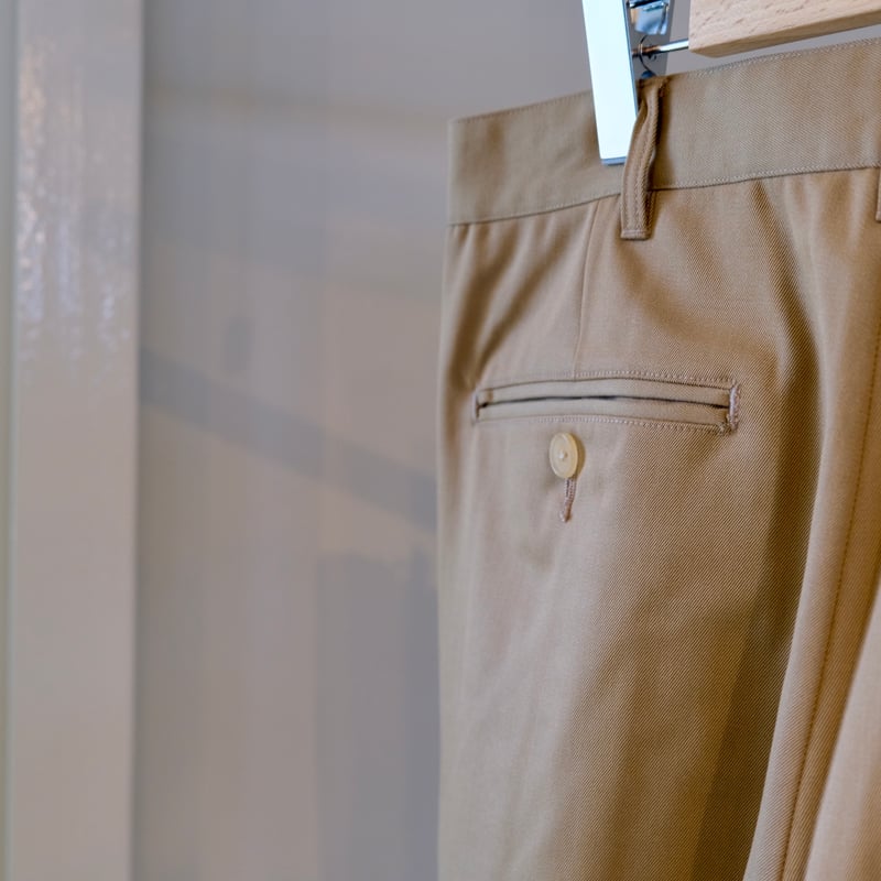 BATONER Men WOOL CHINO 2TUCK PANTS BN-24FM-0