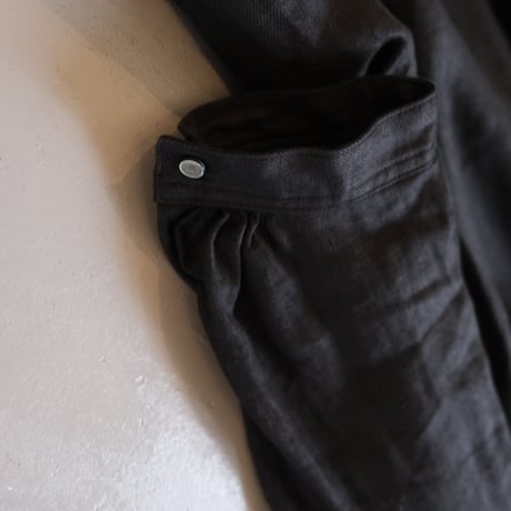 suzuki takayuki　peasant dress　khaki/black　A221-15