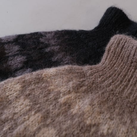 BATONER　 Women MOHAIR NORDIC CAPE    BN-22FL-051