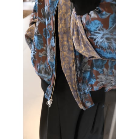 Thomasmagpie  flower Jacquard blouson