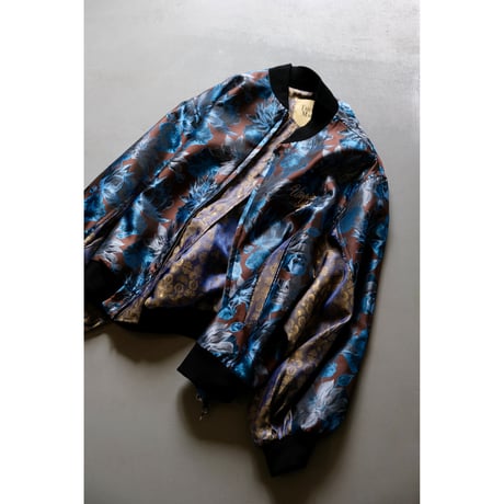 Thomasmagpie  flower Jacquard blouson