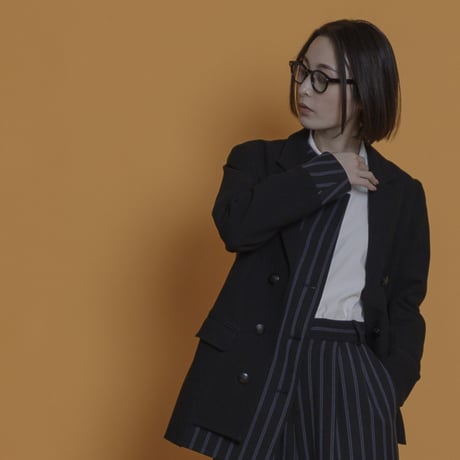 THOMAS MAGPIE　herringbone jacket　Black【2223204】