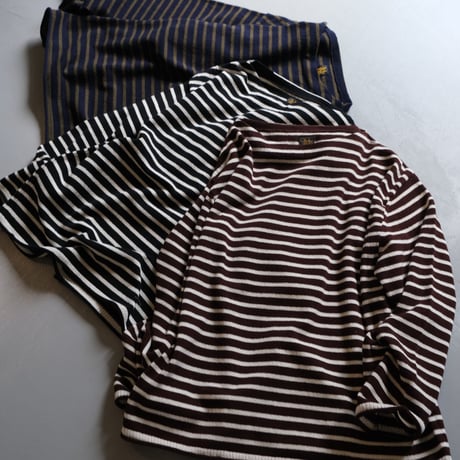 BATONER　PILEWOOL　BASUQUE SHIRT　BN-21FL-018    BLACK×WHITE