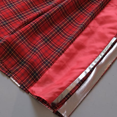 NAKAGAMI  チェック柄シフォンスカート（red)　N0324S0008